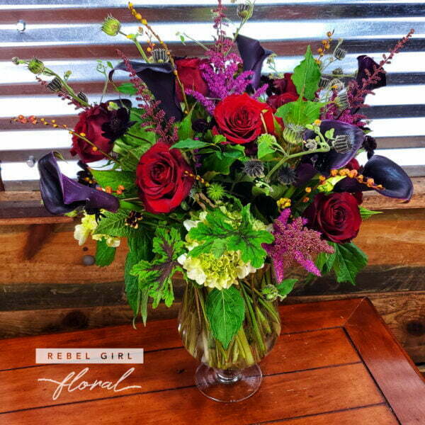 Hallows Eve Flower Arrangement by Rebel Girl Floral