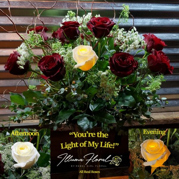 IllumaFloral light of my life, red Rose's bouquet for Any occasion
