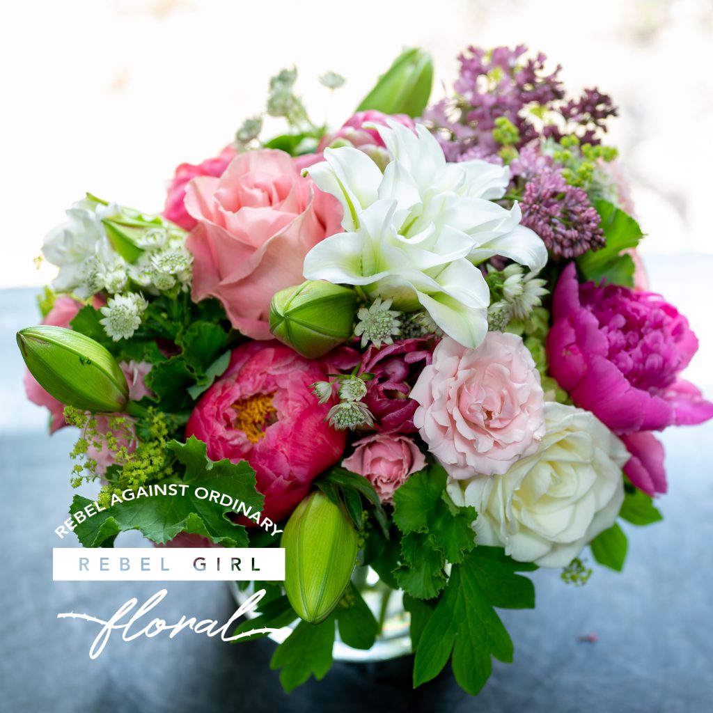 Premium Floral Arrangement with Peonies, Lilacs, and Hydrangeas by Rebel Girl Floral