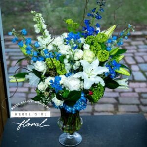 Blue Prairie Flower Arrangement by Rebel Girl Floral